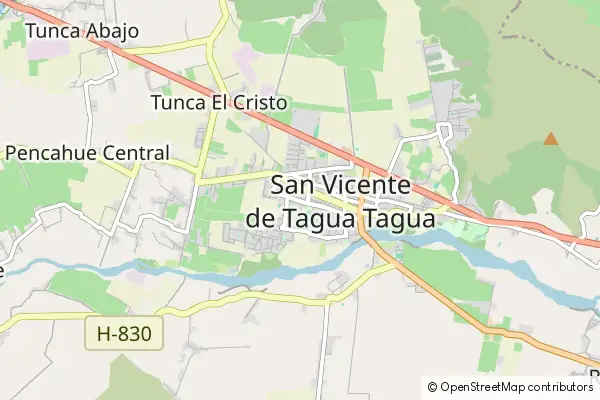 Mapa San Vicente de Tagua Tagua