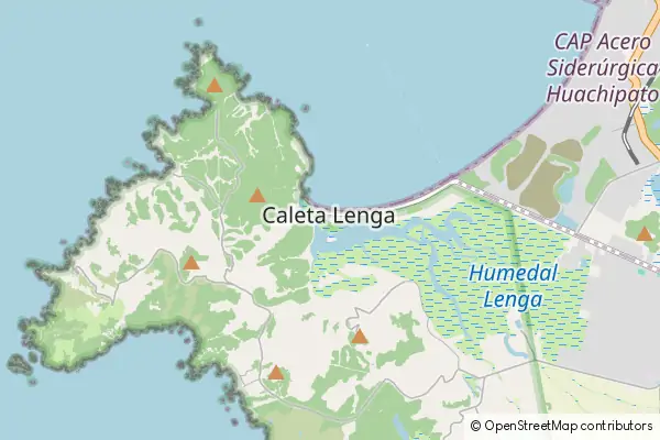 Mapa Caleta Lenga