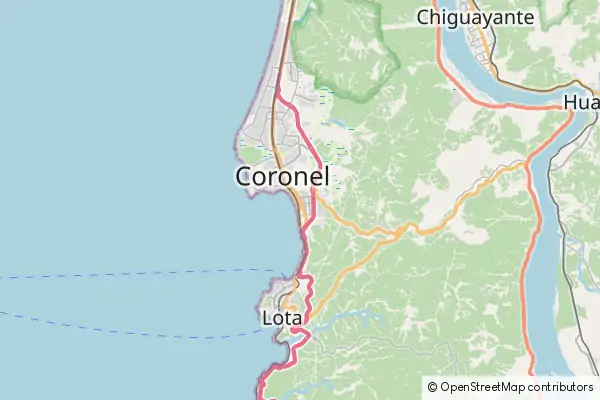 Mapa Coronel