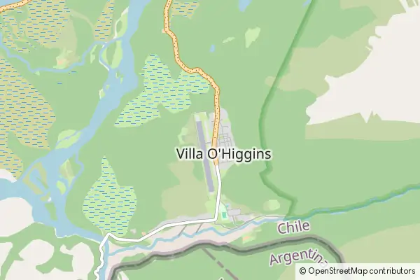 Mapa Villa O'higgins