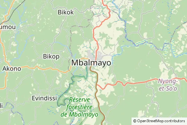 Mapa Mbalmayo