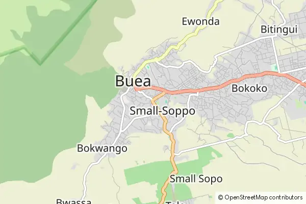 Mapa Buea