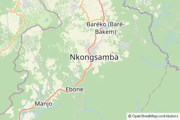 Mapa Nkongsamba