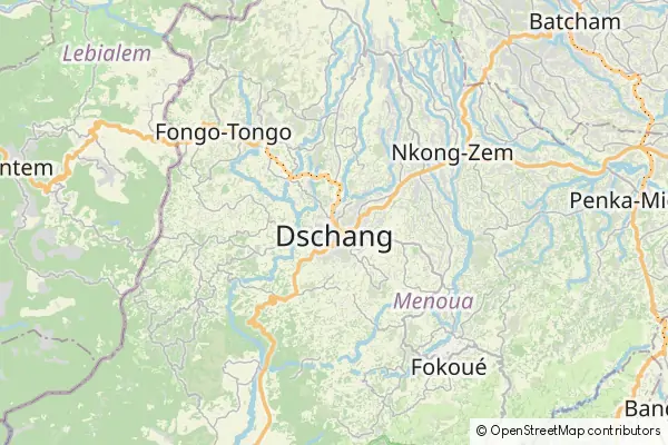 Mapa Dschang