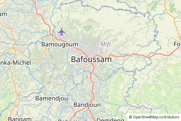 Mapa Bafoussam