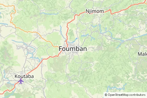 Mapa Foumban