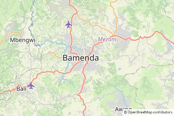 Mapa Bamenda