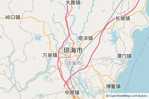 Mapa Qionghai