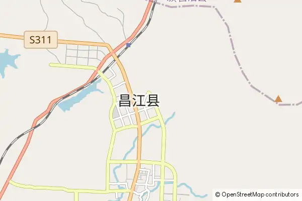 Mapa Changjiang County