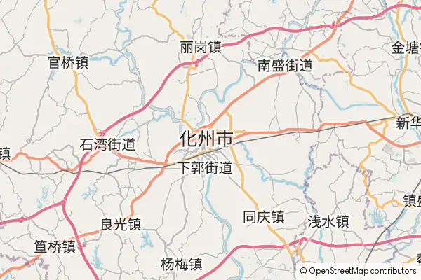 Mapa Huazhou