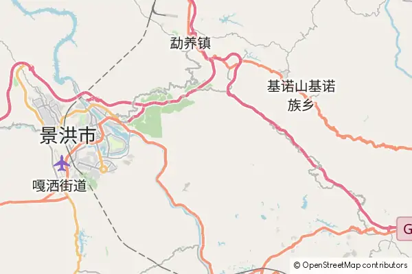 Mapa Jinghong