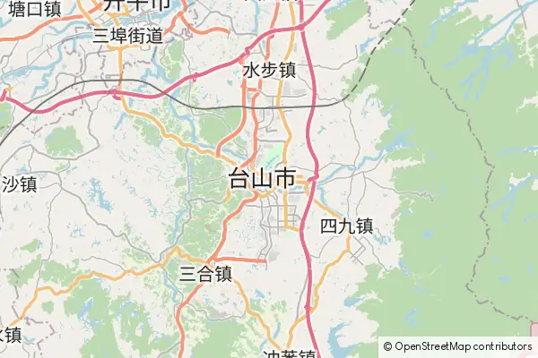 Mapa Taishan