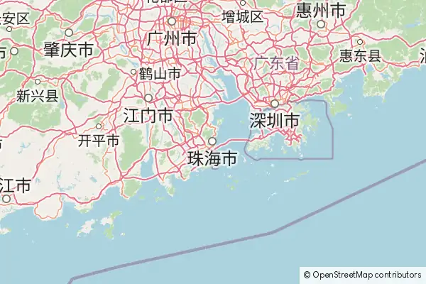 Mapa Zhuhai