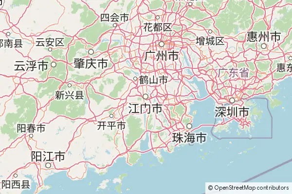 Mapa Jiangmen