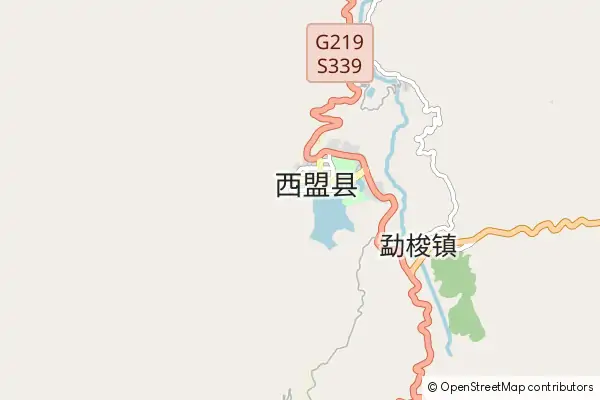 Mapa Ximeng County