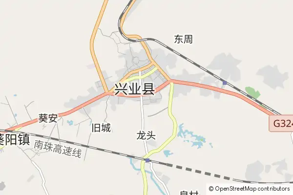 Mapa Xingye County