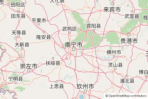 Mapa Nanning