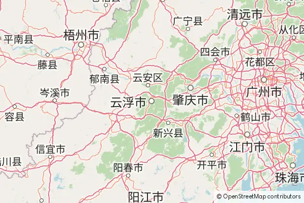 Mapa Yunfu