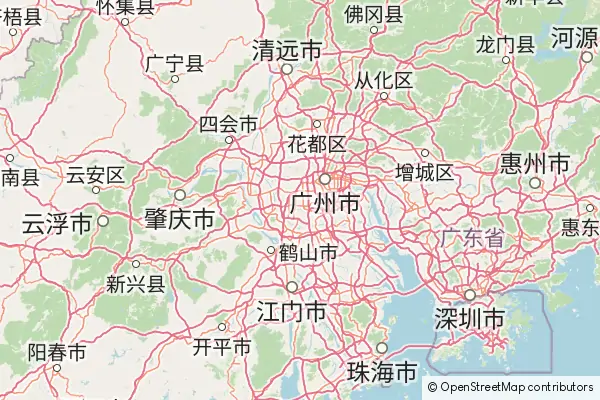 Mapa Foshan
