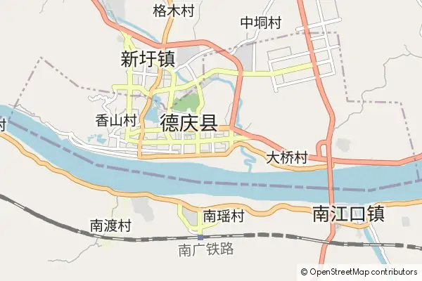 Mapa Deqing County