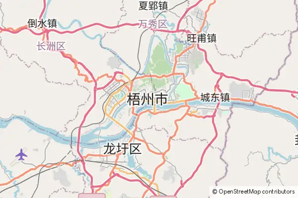 Mapa Wuzhou