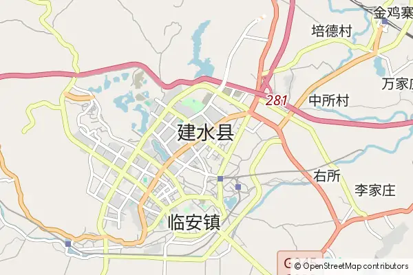 Mapa Jianshui County