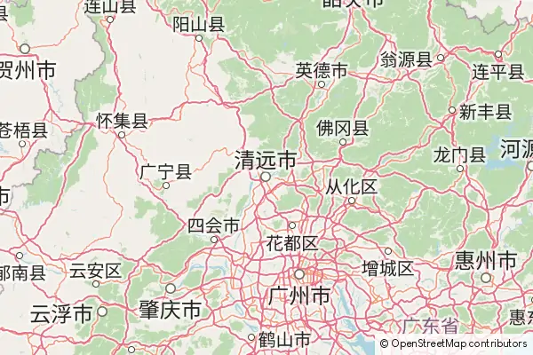 Mapa Qingyuan