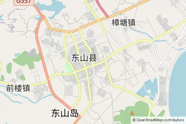 Mapa Dongshan County