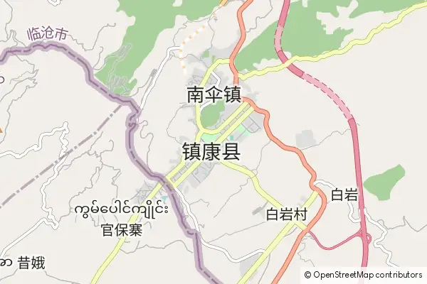 Mapa Zhenkang County