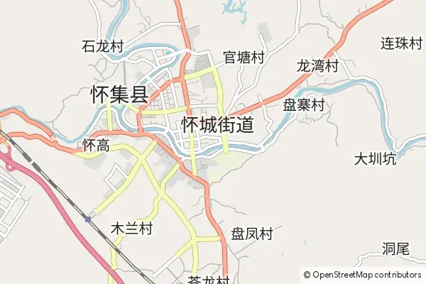 Mapa Huaiji County