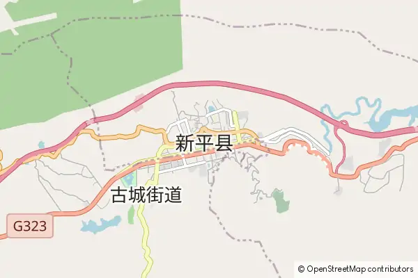 Mapa Xinping County