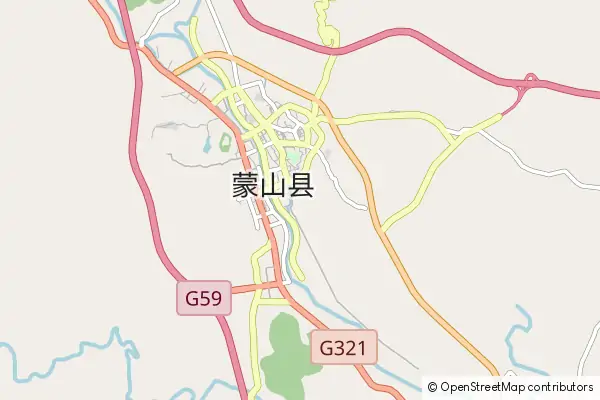 Mapa Mengshan County