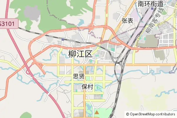 Mapa Liujiang County