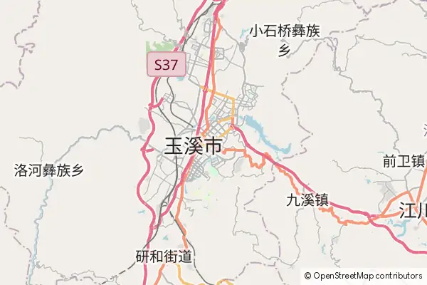 Mapa Yuxi