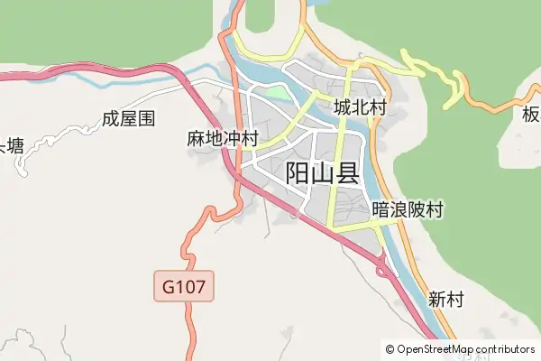 Mapa Yangshan County