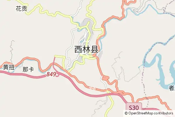 Mapa Xilin County