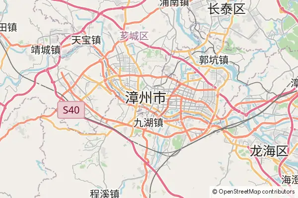 Mapa Zhangzhou