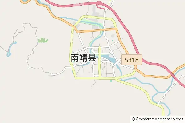 Mapa Nanjing County