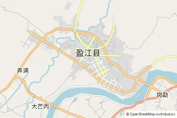 Mapa Yingjiang County