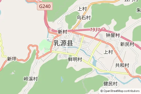 Mapa Ruyuan County