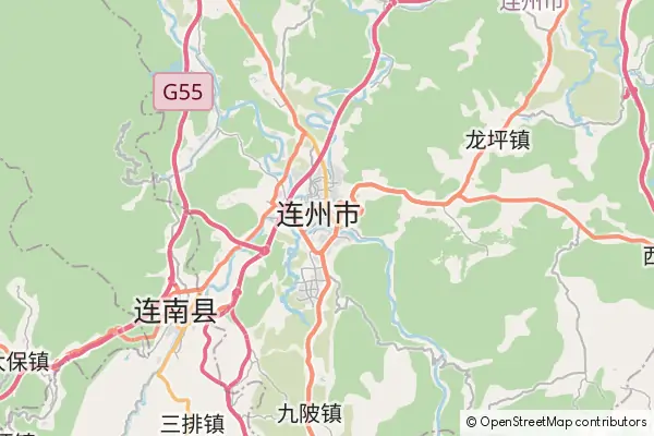 Mapa Lianzhou