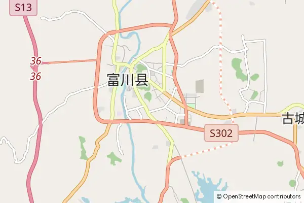 Mapa Fuchuan County