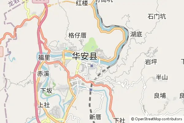 Mapa Hua'an County