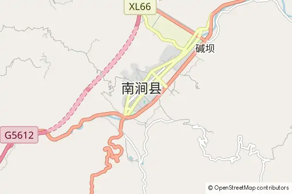 Mapa Nanjian County