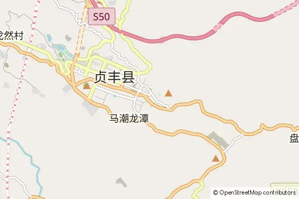 Mapa Zhenfeng County