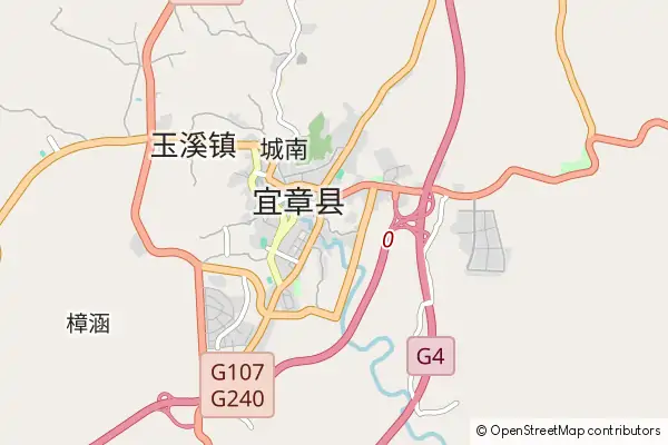 Mapa Yizhang County