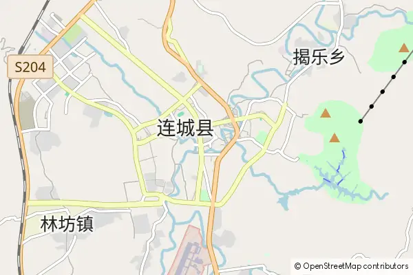 Mapa Liancheng County