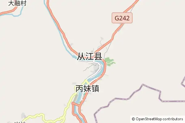 Mapa Congjiang County