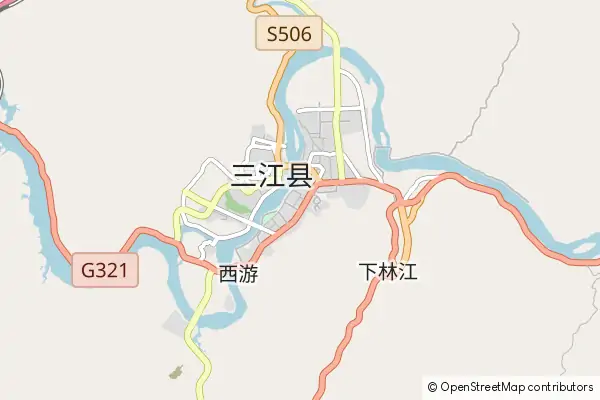 Mapa Sanjiang