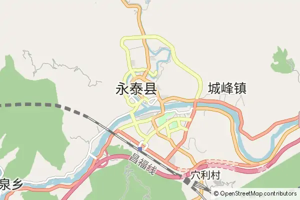 Mapa Yongtai County